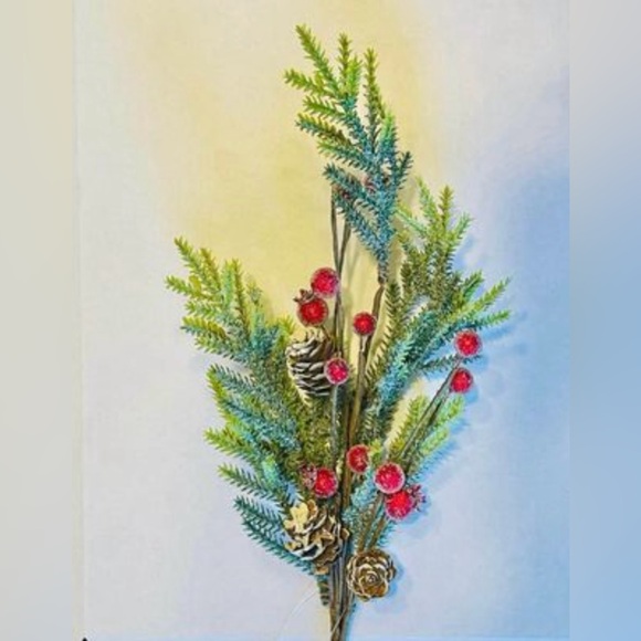 *Mountain Pine With Berries Spray, 18” - Picture 2 of 7